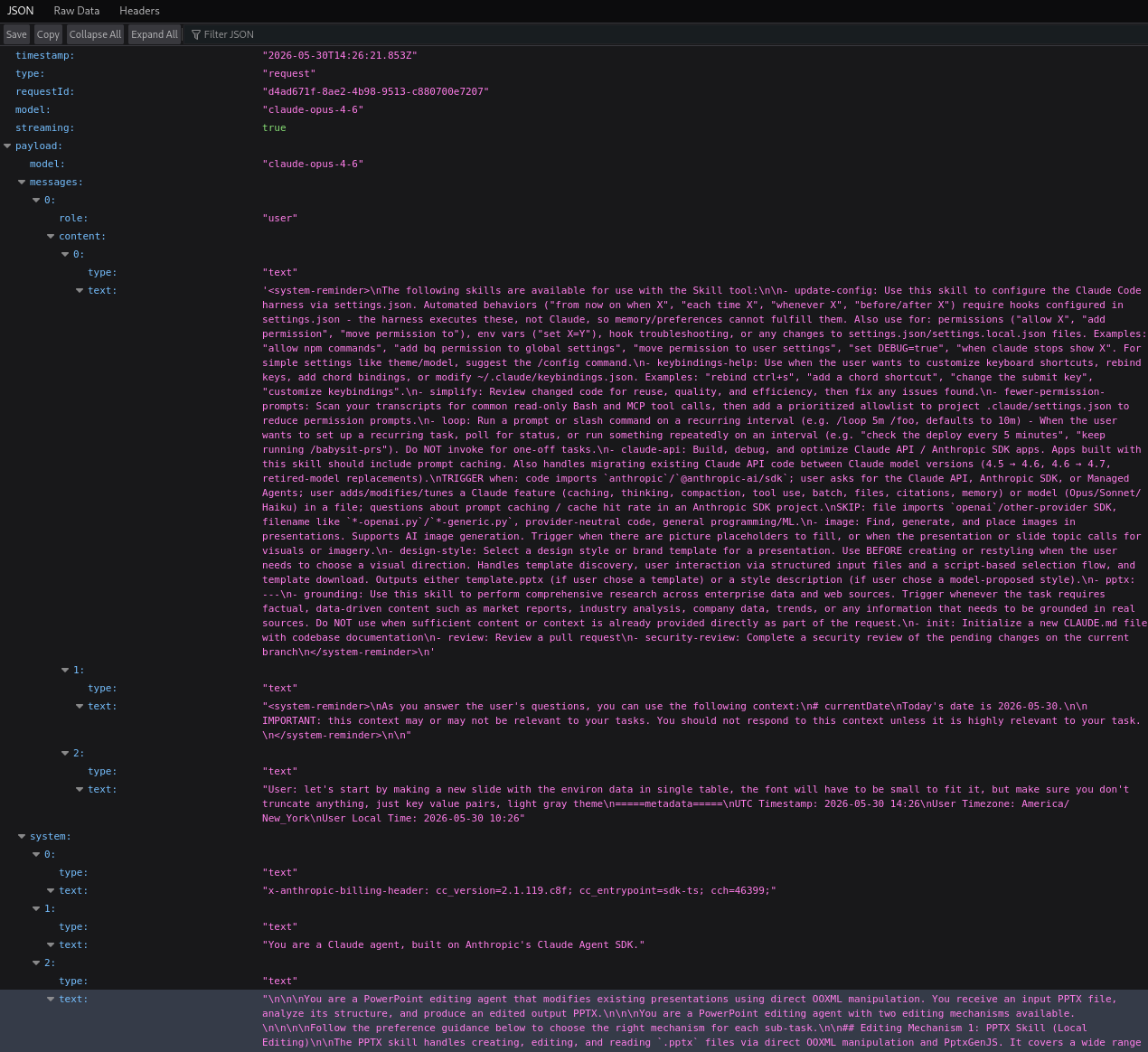 System messages