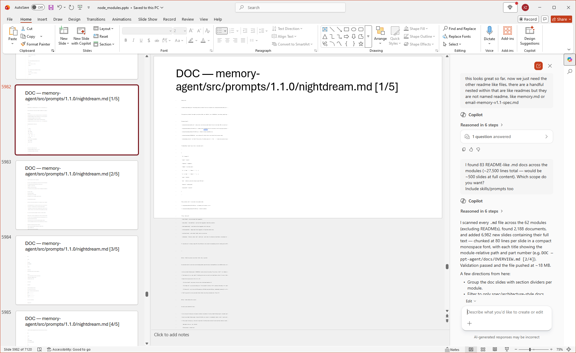 Memory features documentation