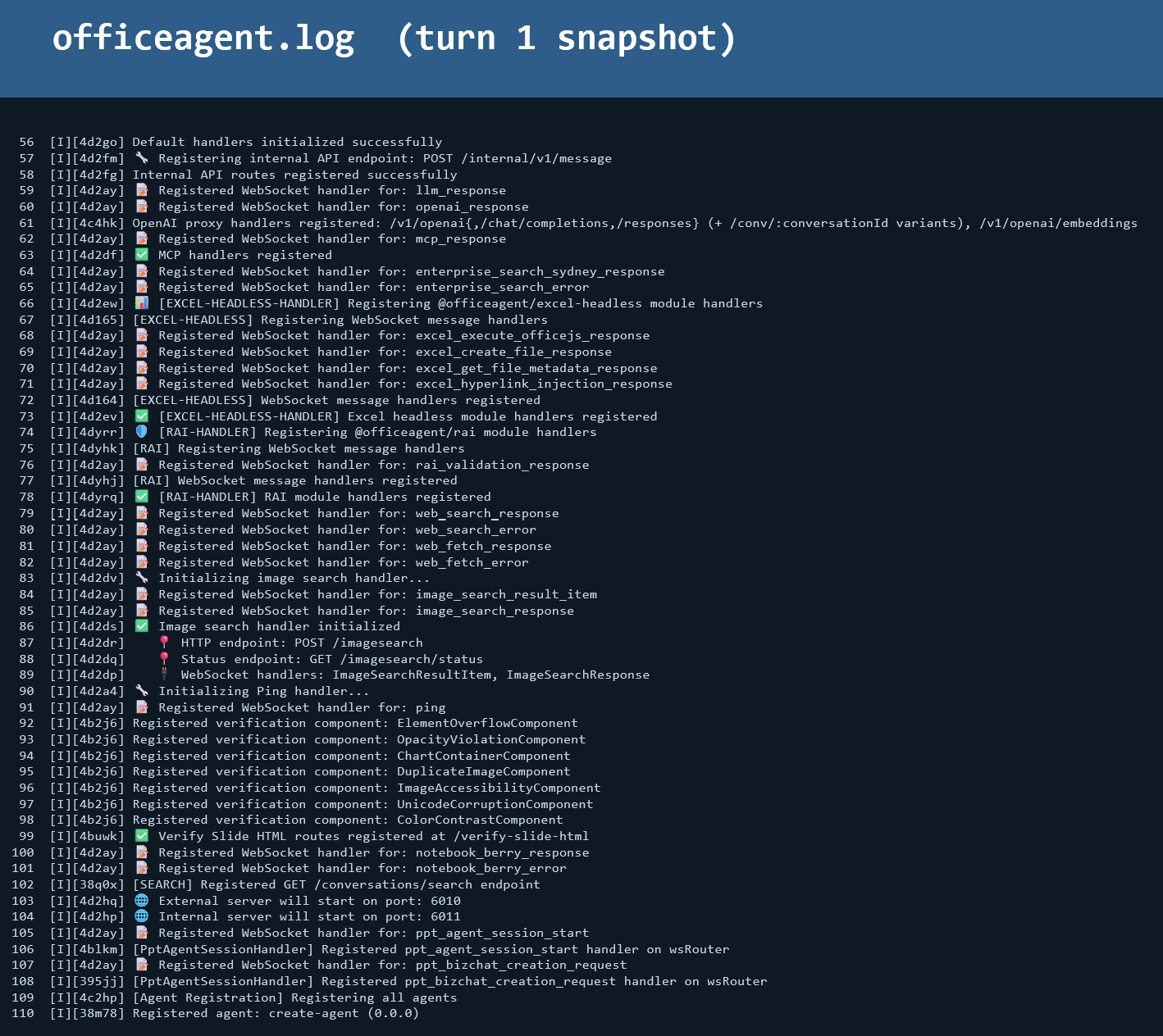 Office agent log